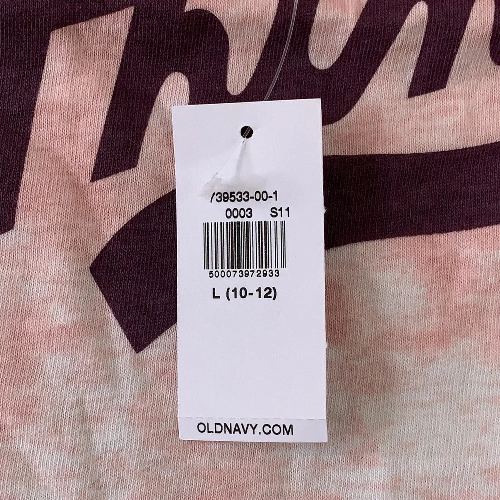 Old Navy Girls Size Large Pink Being King Is Kinda My Thing Short Sleeve Tee NWT
